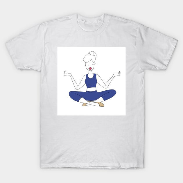 Yoga T-Shirt by SaganPie